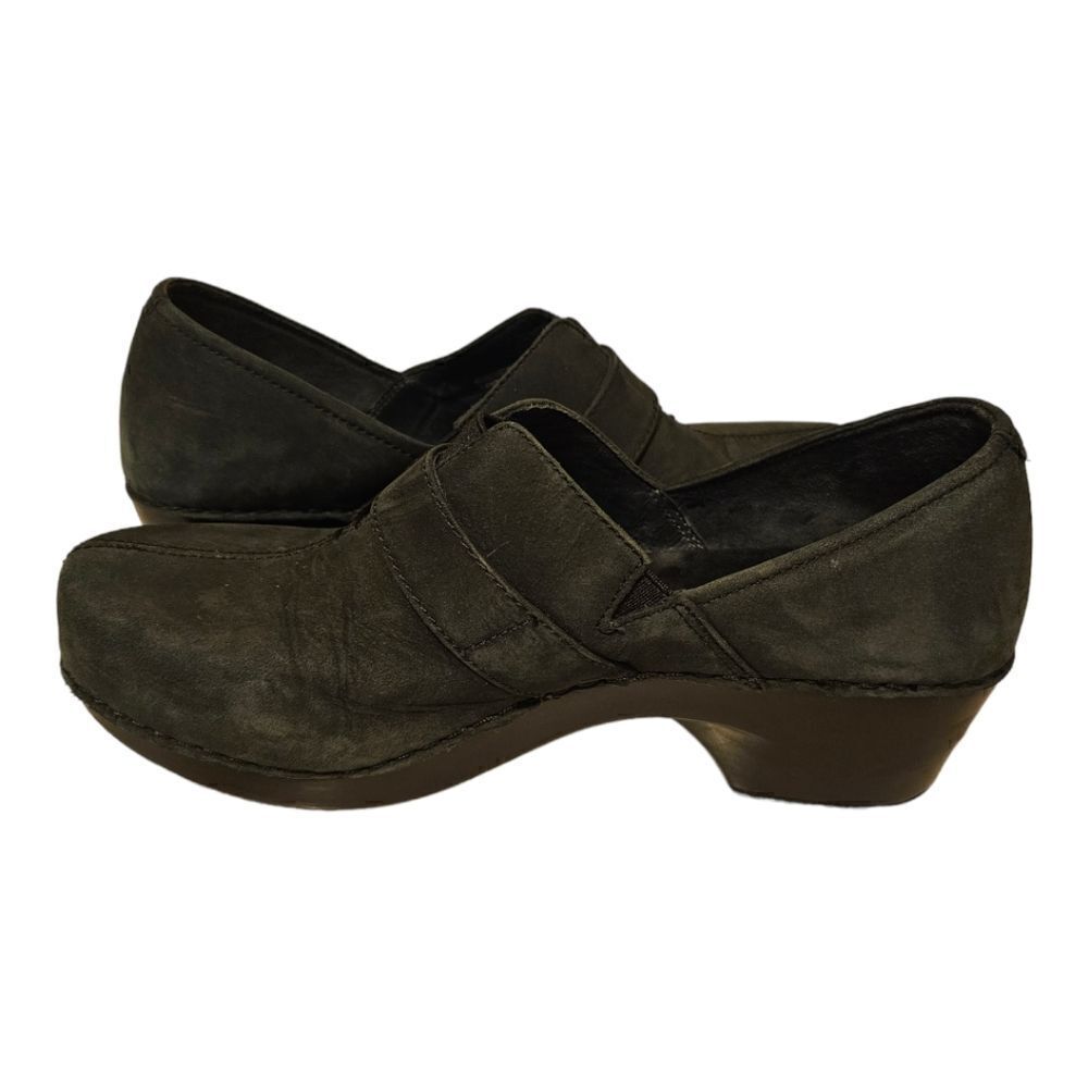 DANSKO Tamara Professional Clog Mule‎ Black Buckle Nursing Work Shoe - Size 38 - Picture 3 of 9